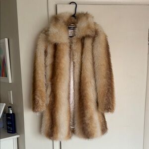 Silence + Noise Faux Fur Coat - Urban Outfitters